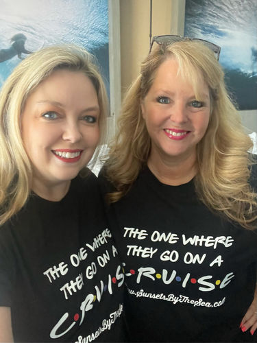 Customer photo review of The One Where They Go On a Cruise DTF Transfer