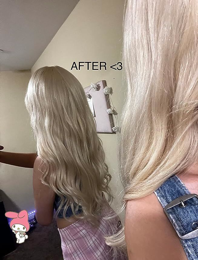 Customer photo review of Full Shine Lace Wig Toppers 3*5 Inch Lace Base Hairpiece For Women Pure Color #60 Blonde