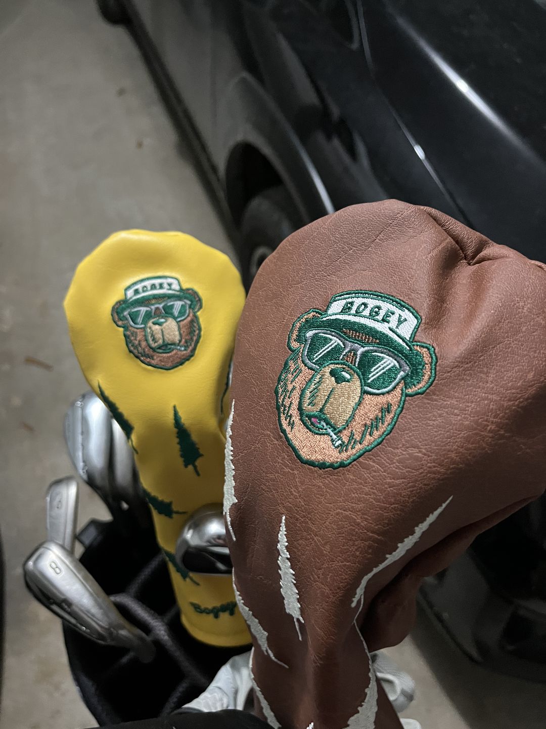 Customer photo review of Bogey Vegan Leather Headcovers