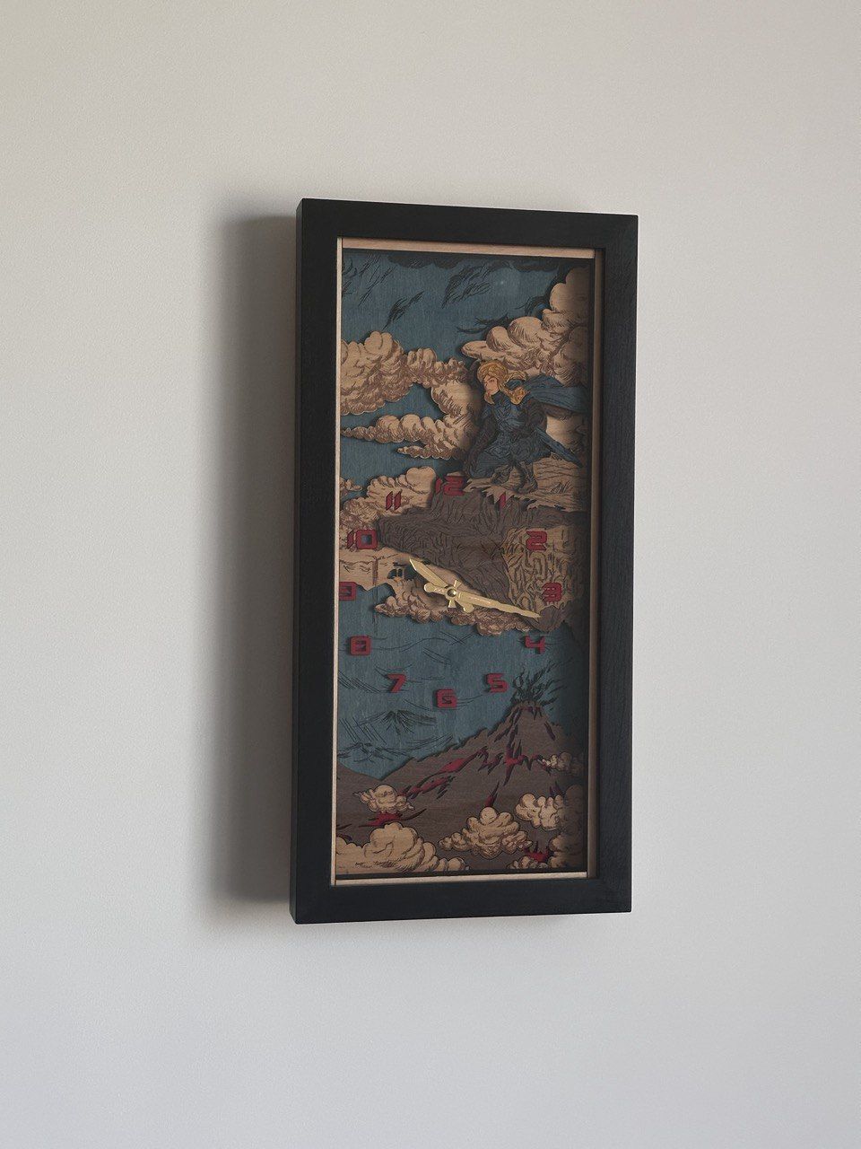 Customer photo review of THE HYRULE 3D WALL CLOCK. LINK EDITION