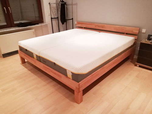 Customer photo review of Massivholzbett Julia Buche