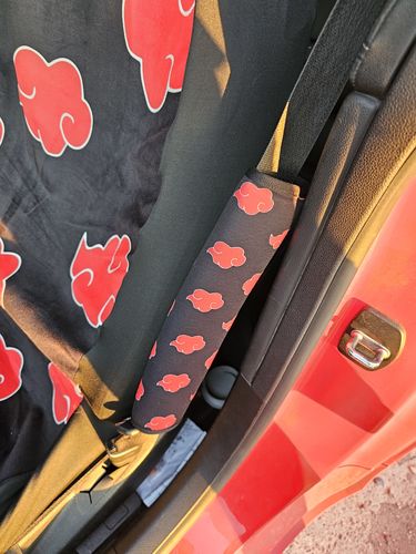 Customer photo review of Akatsuki Car Seat Belt Covers