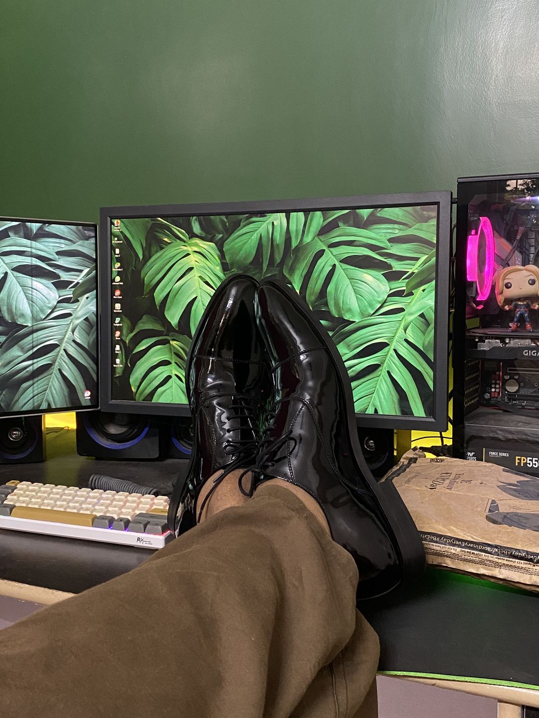 Customer photo review of Black Full Patent Oxfords