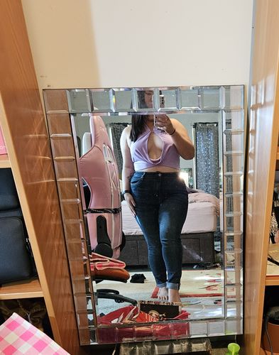 Customer photo review of Impact High Waisted Skinny Jeans - Deep Indigo