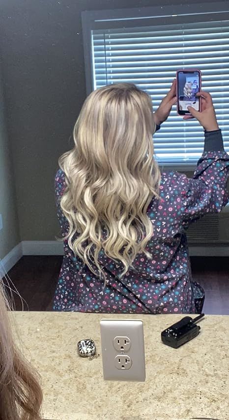 Customer photo review of Full Shine Lace Wig Toppers 3*5 Inch Lace Base Hairpiece Highlights #P8/60
