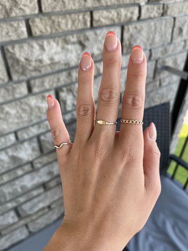 Customer photo review of Chain Ring 10 Karat Gold - Sample Sale