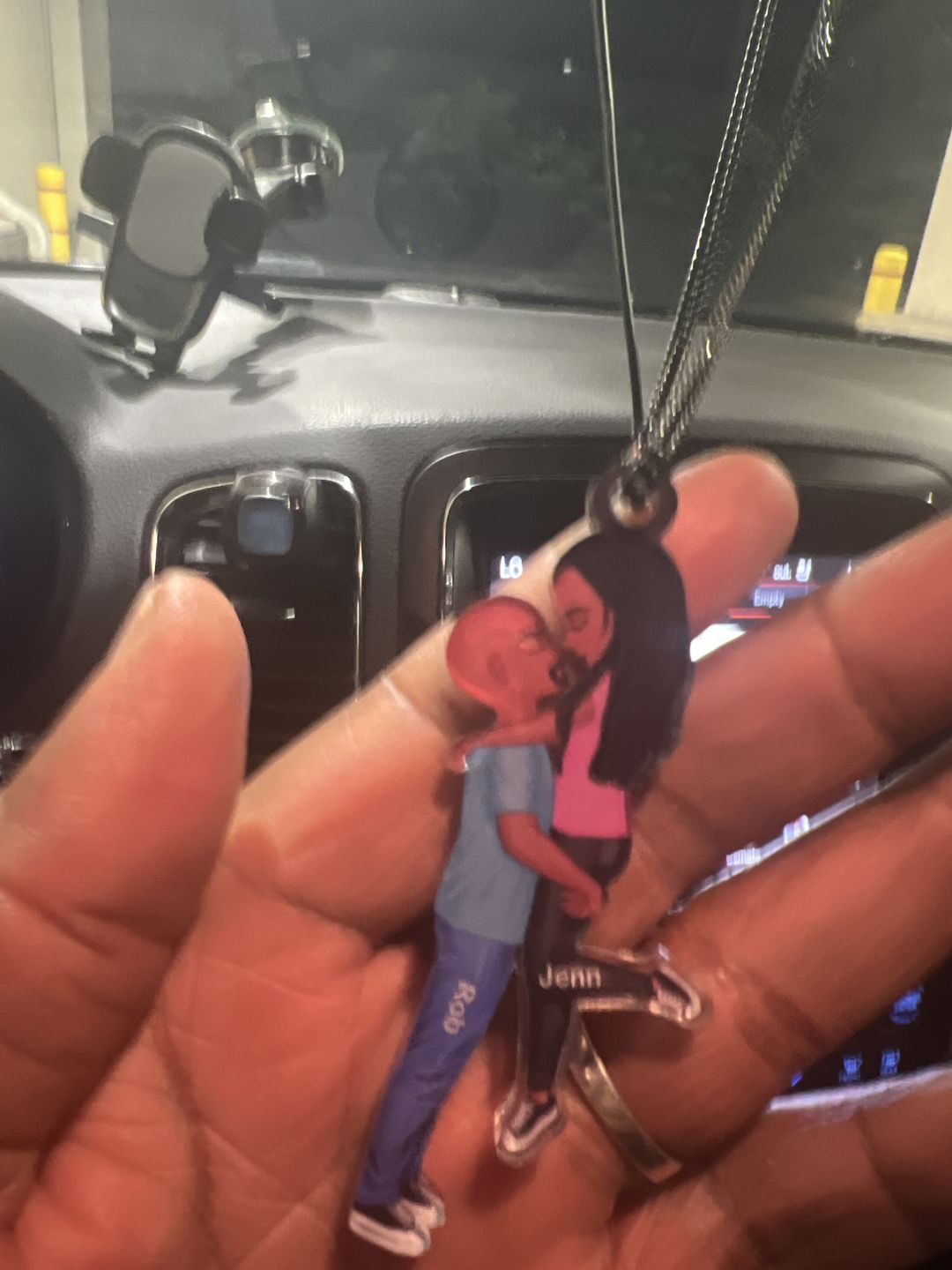 Customer photo review of Hug Couple Personalized Ornament Perfect Gift For Your Lover