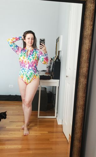 undefined review of Rainbow Animal Rashguard Final Sale image 1 out of 1