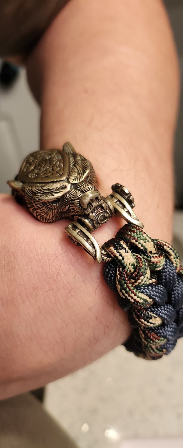 Customer photo review of Vikings Bear Paracord Bracelet