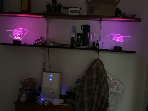 Customer photo review of CH-47 Chinook Army Helicopter - 3D Optical Illusion Lamp