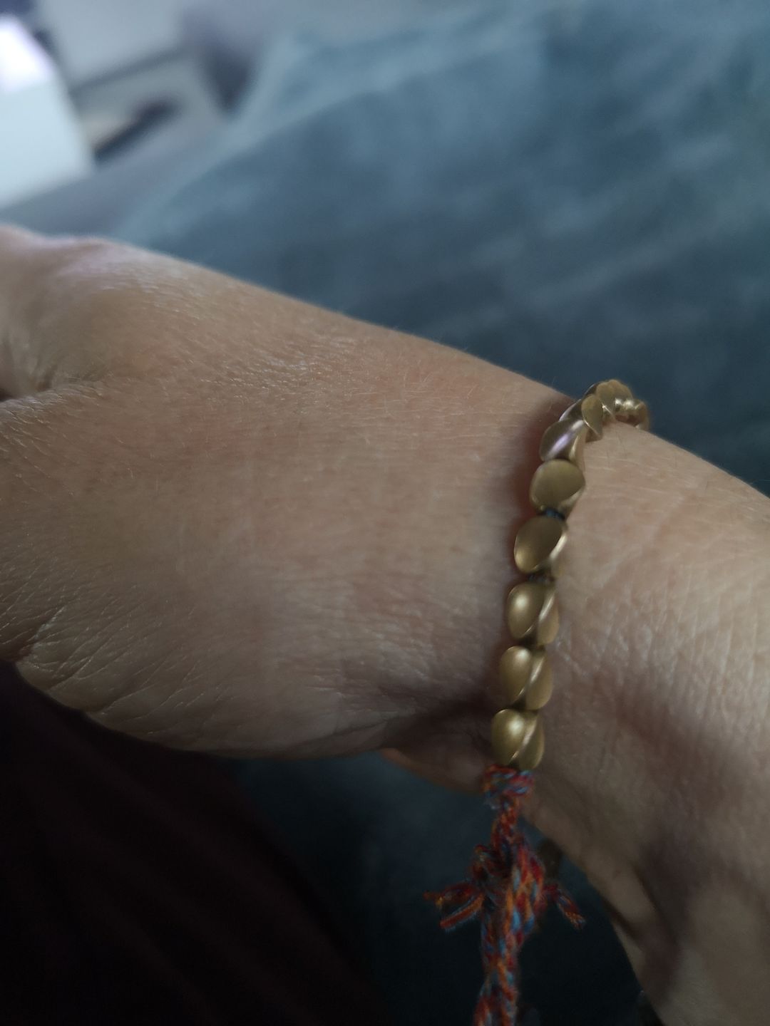Customer photo review of Edles Tibetisches Glücksarmband