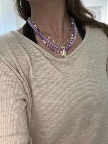 Customer photo review of Fort Worth Necklace Stack
