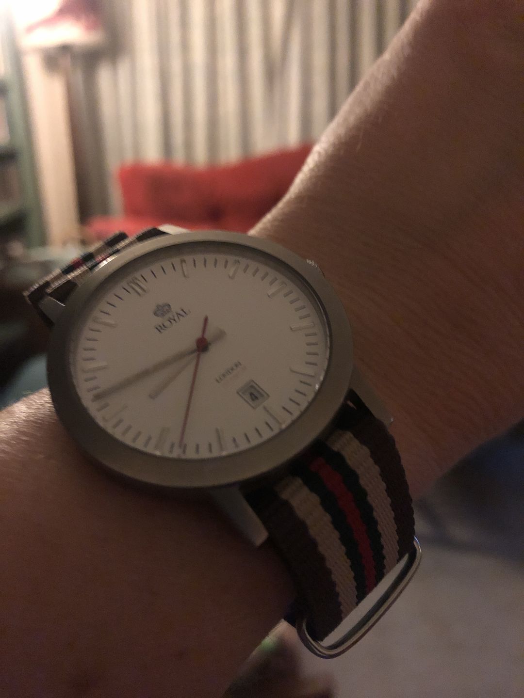 Customer photo review of Classic Military Style Strap - Brown Italian Lux