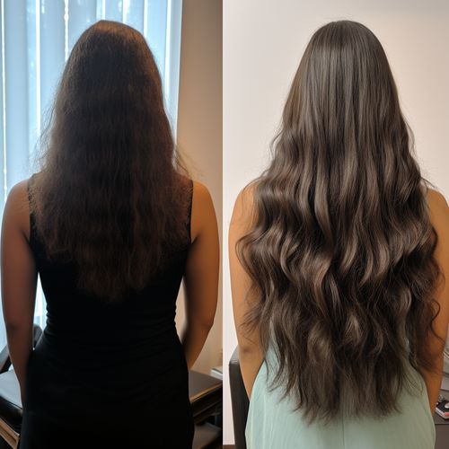 Customer photo review of Enrich Hair Growth Oil