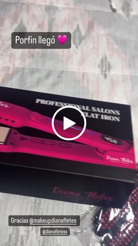 Customer video review of ENTREGA INMEDIATA NEW Plancha »Titanio Profesional Diana Fletes Quality INFRARED