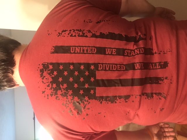 Customer photo review of United We Stand Tee