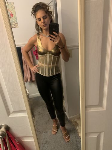 Customer photo review of Cape with Rhinestones beige