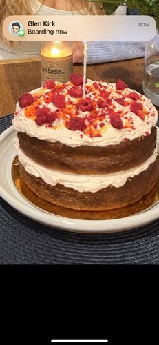 Customer photo review of Lemon & Raspberry Cake