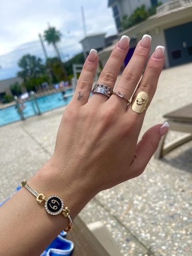 Customer photo review of “Curb chain” ring