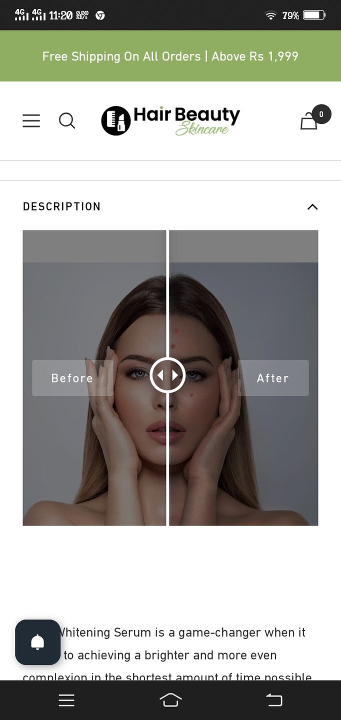 Customer photo review of Ultra Whitening Serum