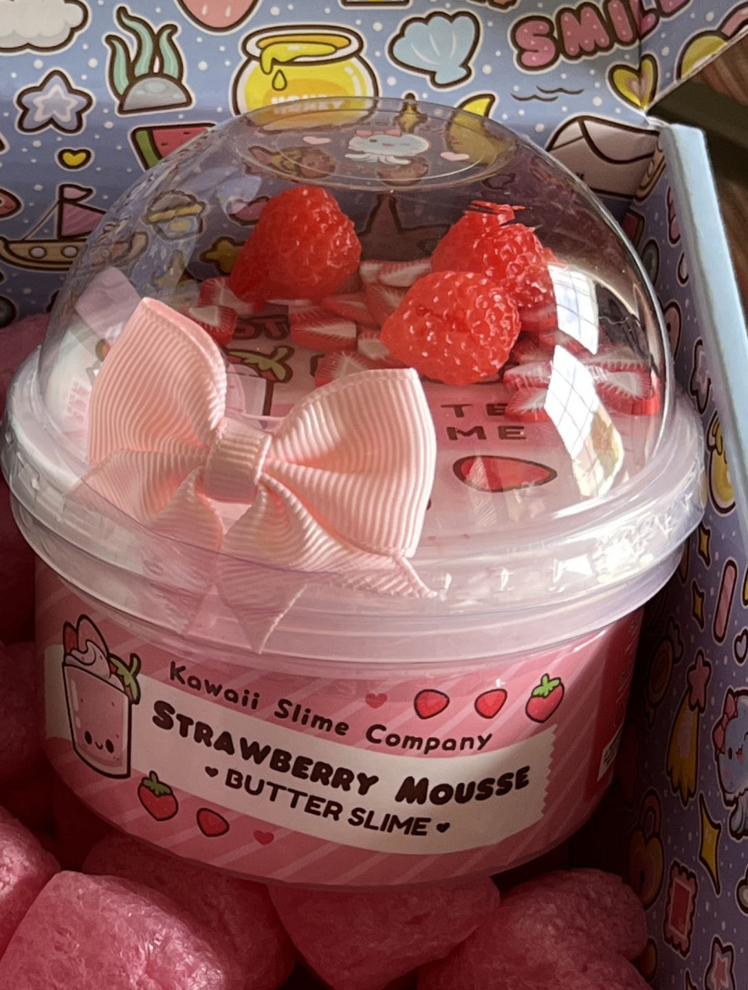 Customer photo review of Strawberry Mousse Fluffy Butter Slime