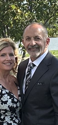 Customer photo review of Black Grey Striped Floral Silk Men's Necktie Pocket Square Cufflinks Set