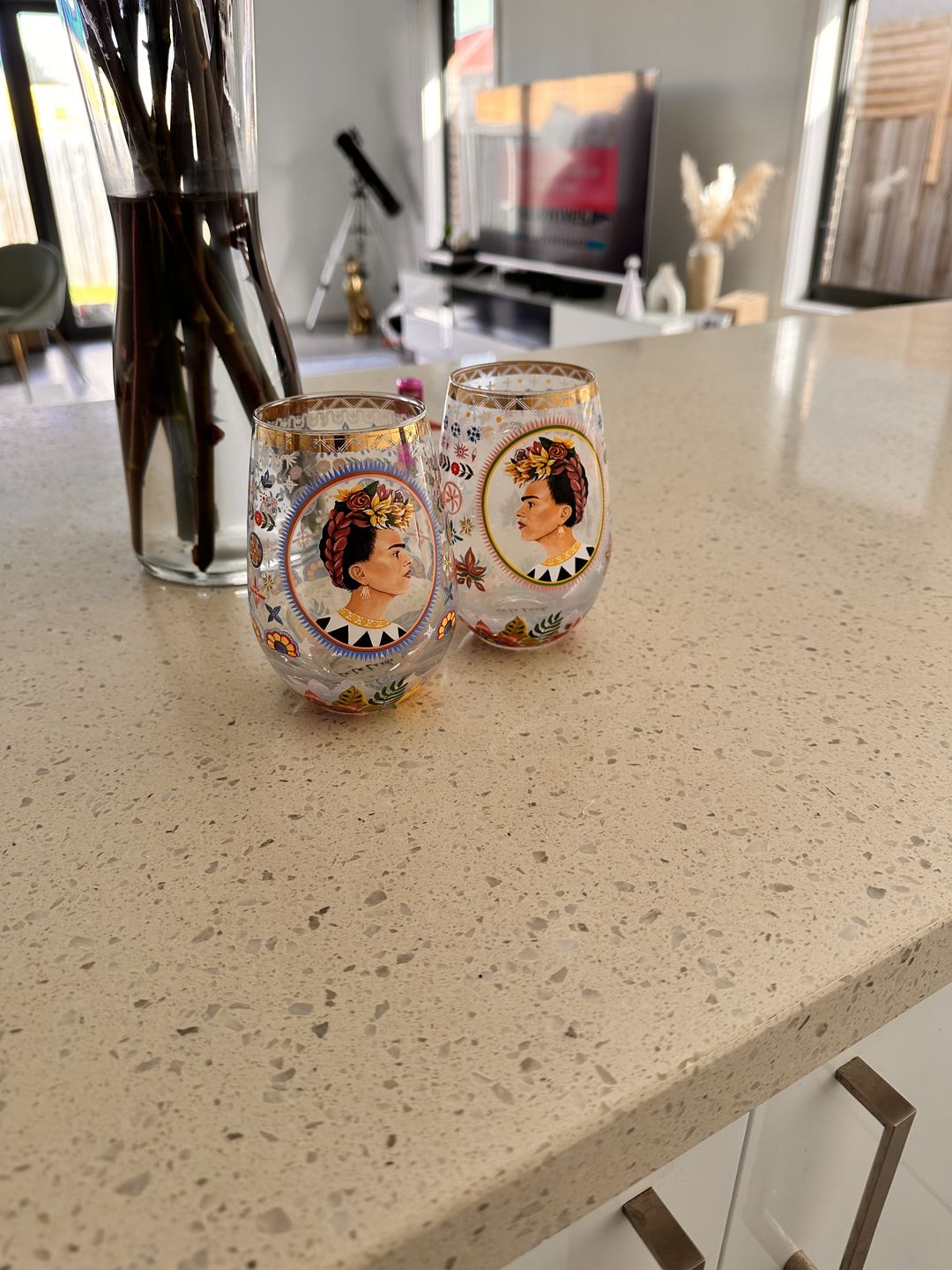 Customer photo review of Glass Tumbler Viva La Vida