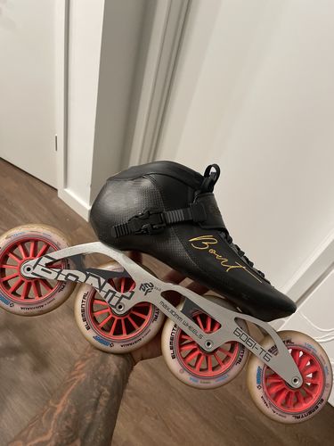 Customer photo review of BNT 195mm Inline Speed Skate Boots