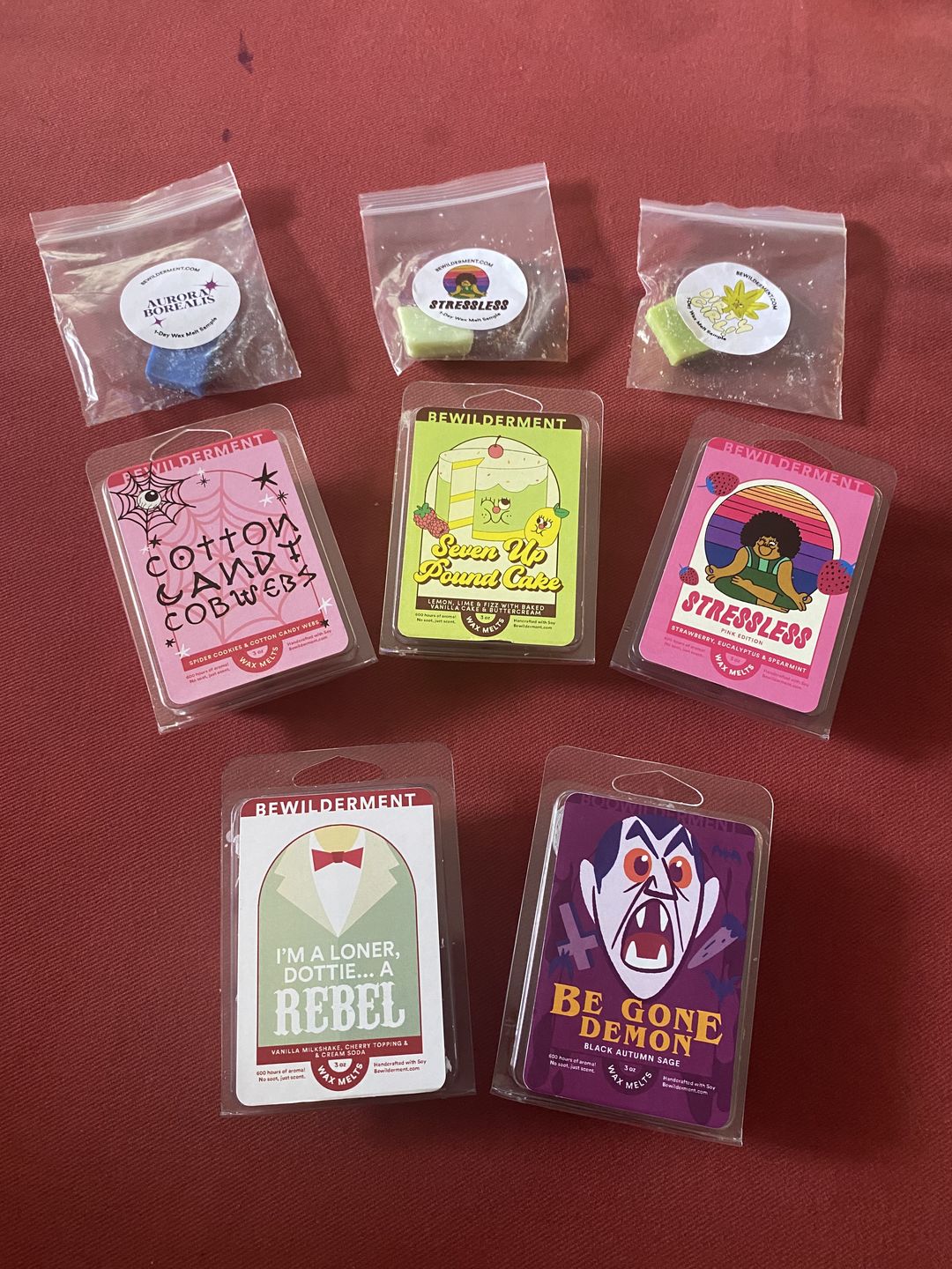 Customer photo review of Be Gone Demon Wax Melt