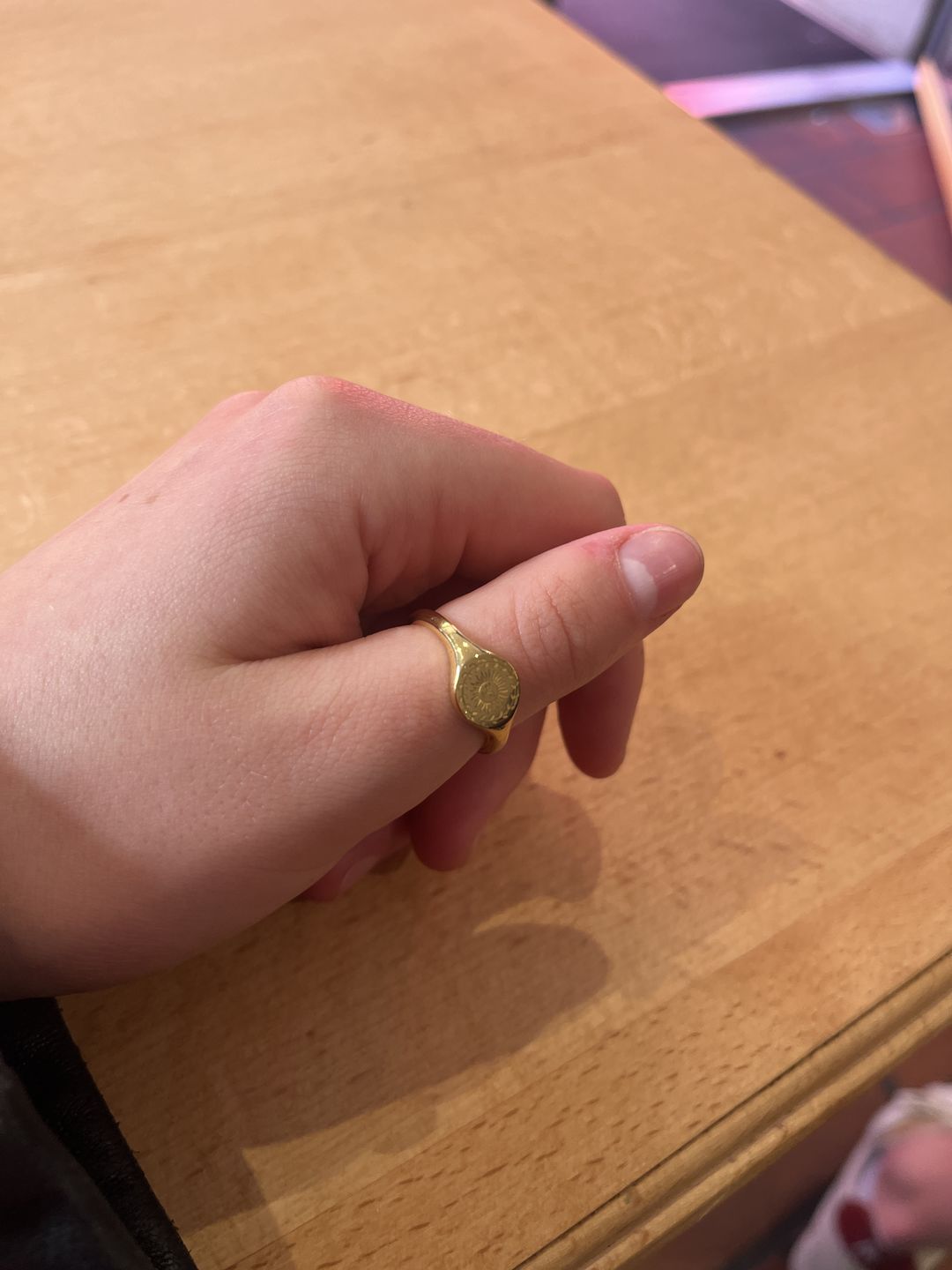 Customer photo review of Summer Solstice Gold Ring