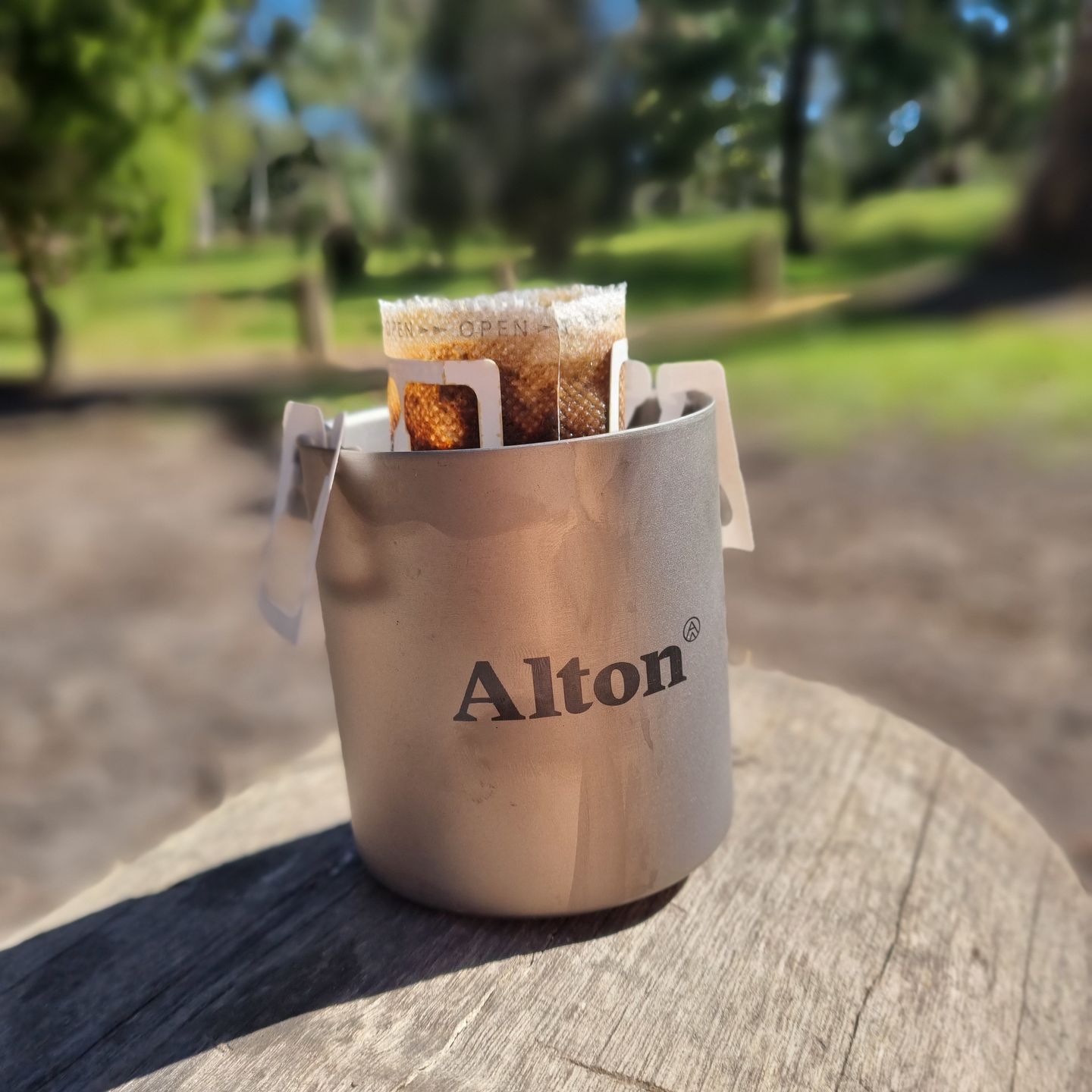 Customer photo review of Titanium Mug Set