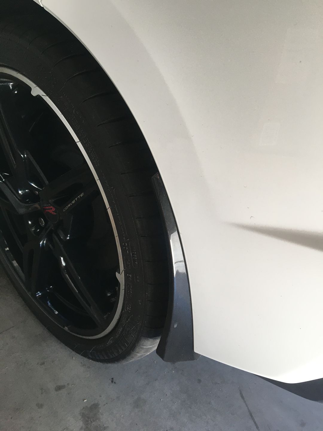 Customer photo review of Chevrolet Corvette C8 XL Extended Front & Rear Splash Guard