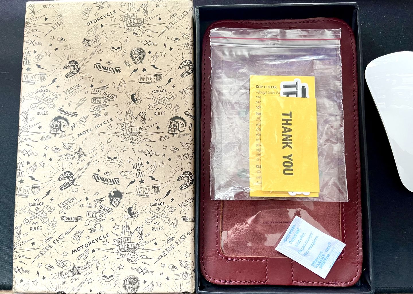 Customer photo review of phone pouch