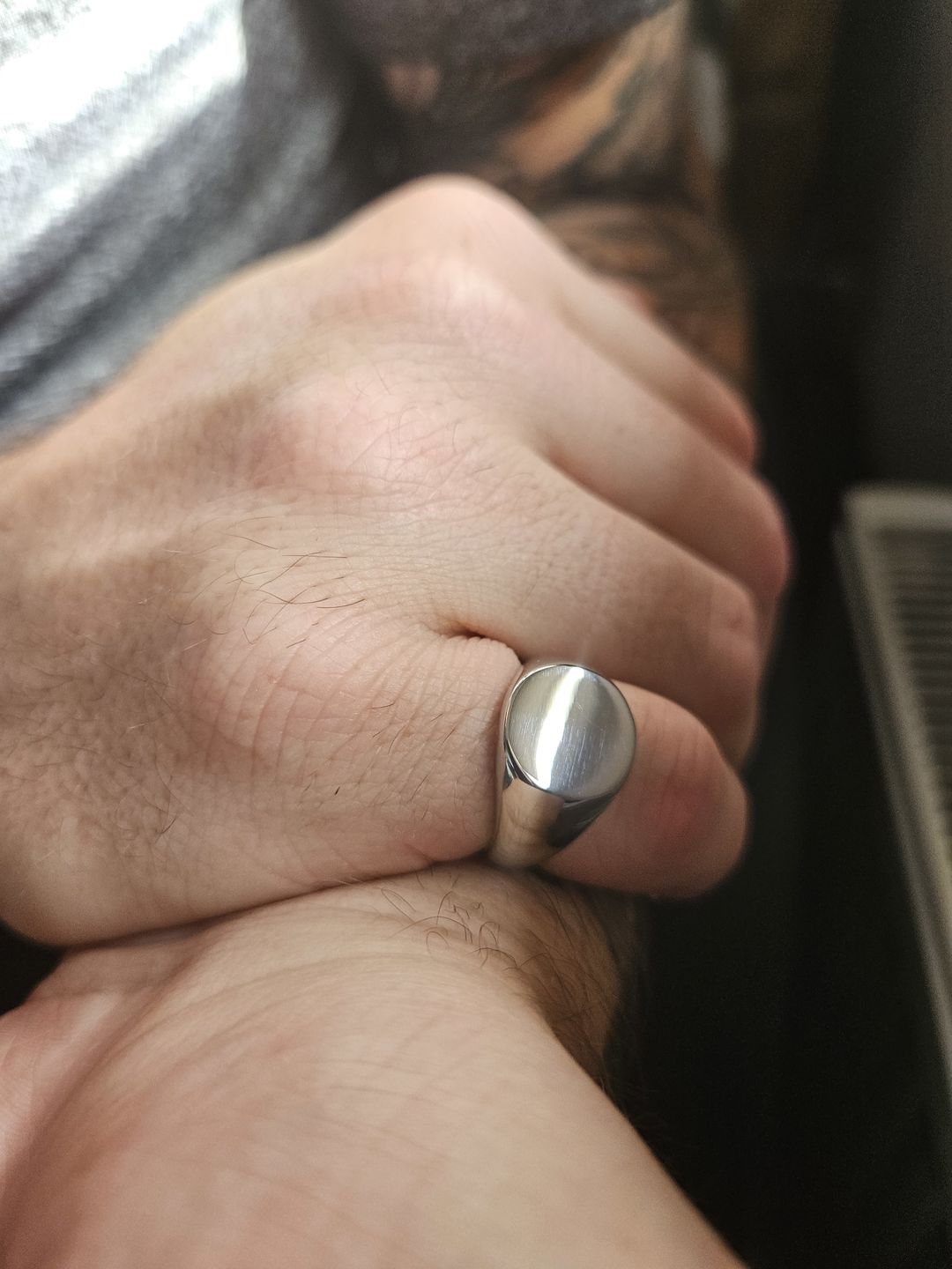 Customer photo review of ROUND. - SILVER