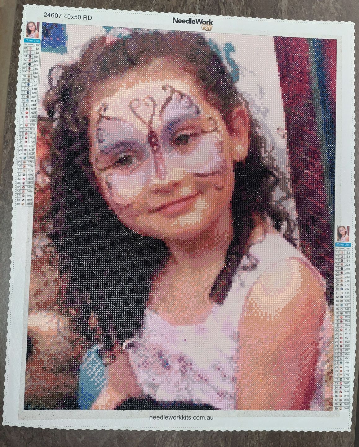 Customer photo review of Custom Diamond Painting