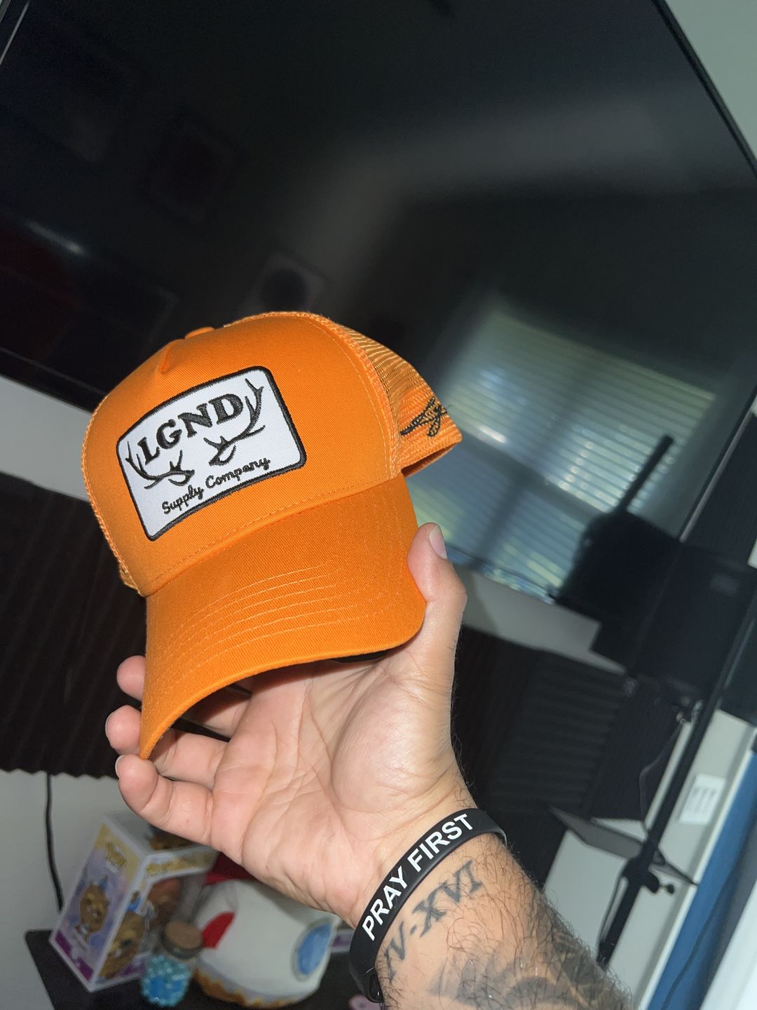 Customer photo review of Hunter Orange Snapback