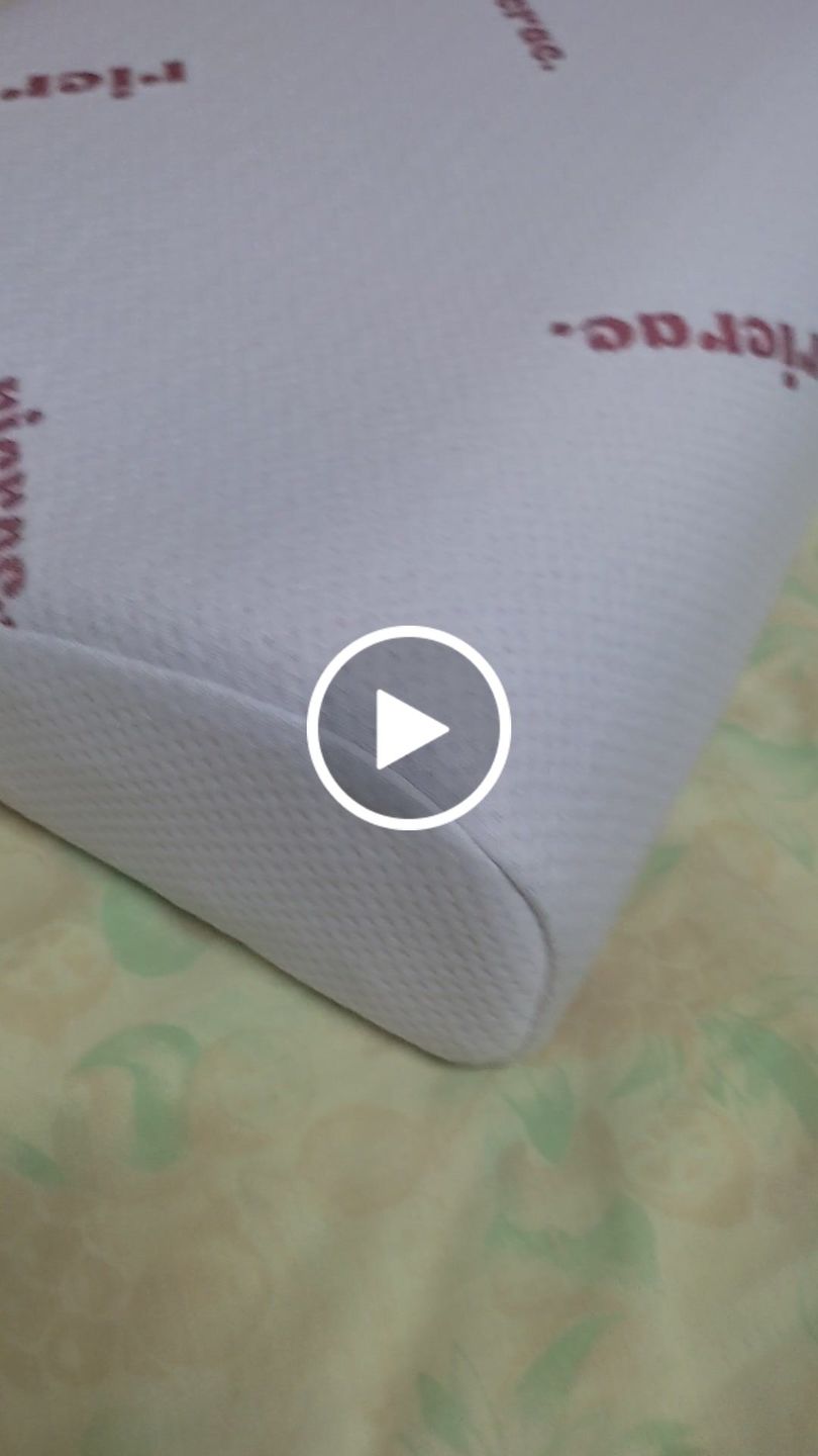 Customer video review of Wavy Memory Foam Pillow