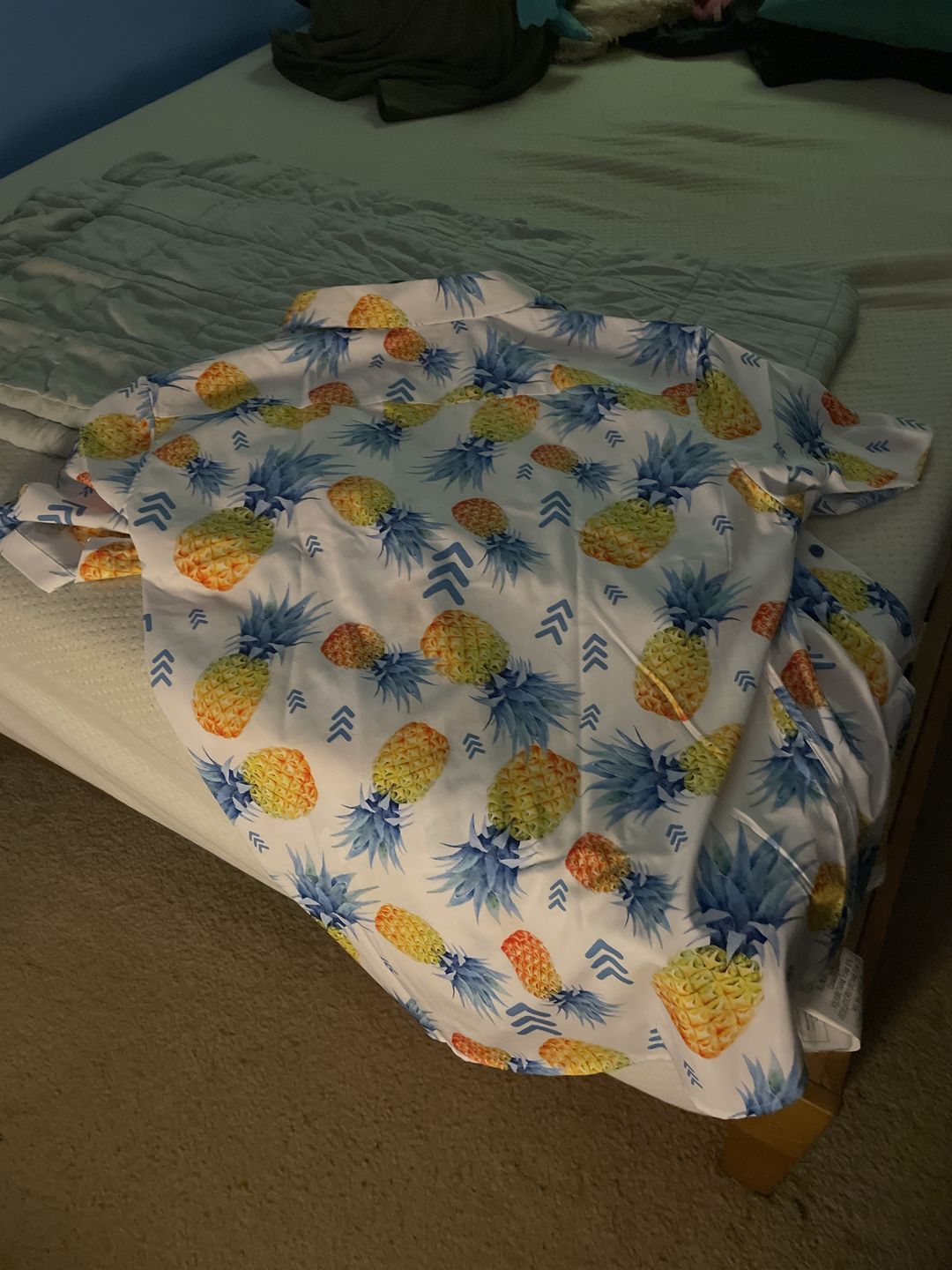 Customer photo review of 21 Pineapples Signature Button Up Shirt (White)