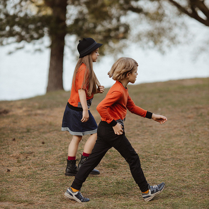 Customer photo review of Trousers Blue/Green Emerald / T1D / Kids Sport trousers / kids activewear trousers with pockets