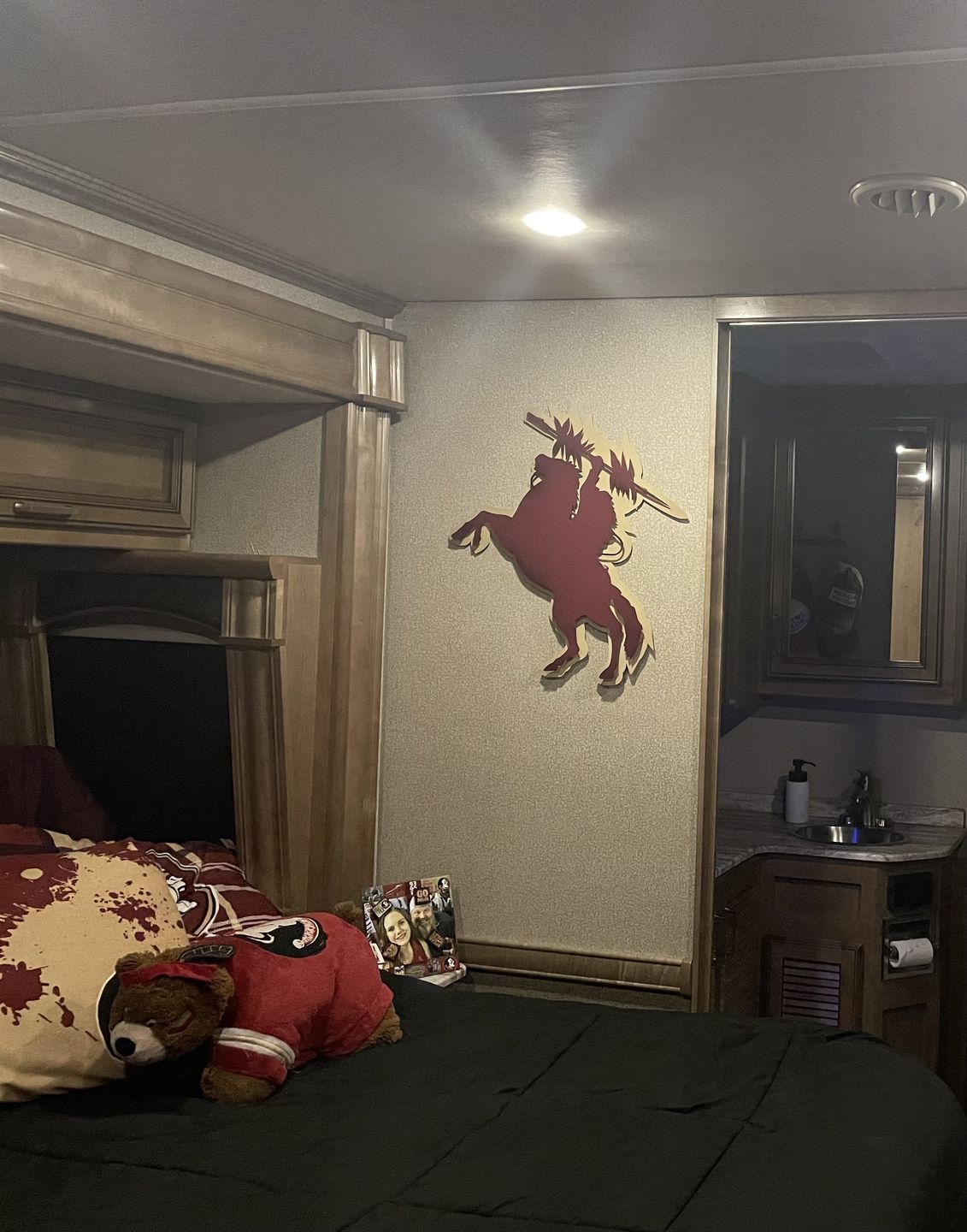 Customer photo review of Florida State Seminoles "Osceola and Renegade" 3D Metal Wall Art