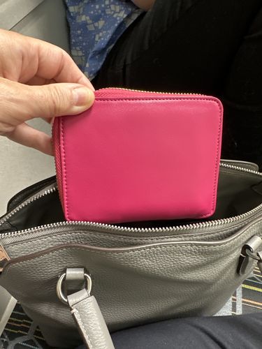 Customer photo review of Joy | Medium Zip Around Wallet