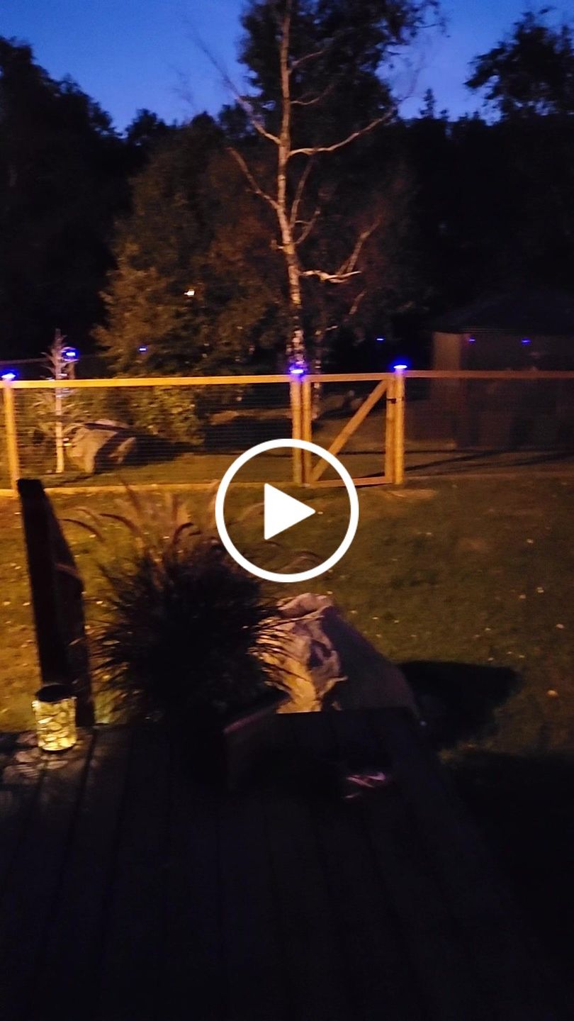 Customer video review of TSUN Grey Shell Blue Solar Deck Lights