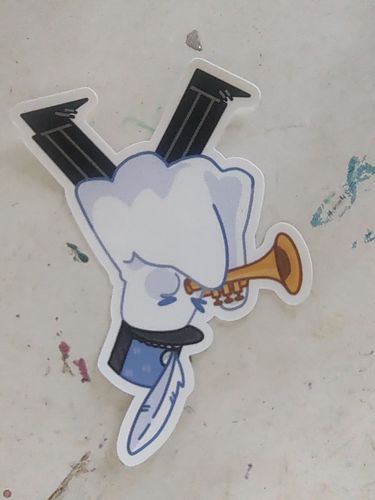 Customer photo review of Ghost Marching Band Stickers