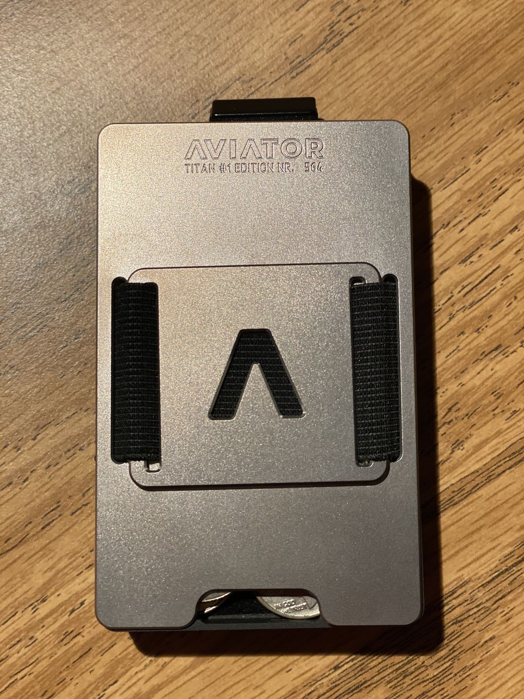 Customer photo review of Titan #1 Edition | Titanium Slim Wallet
