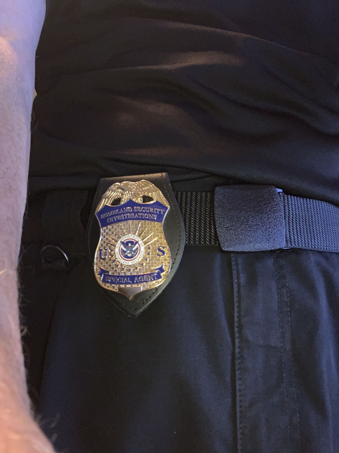 Customer photo review of US HSI Homeland Security Investigations Special Agent Badge Solid Copper Replica Movie Props