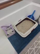 Customer photo review of Michu Premium Mixed Tofu Cat Litter Pro Gen2 6L- Superb in Flushable, Eco-Friendly & Odour-Control