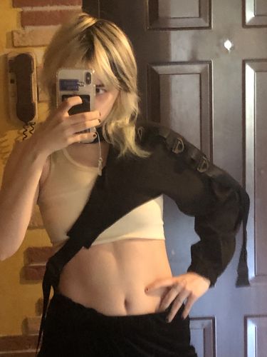 Customer photo review of One Sleeve Techwear Jacket