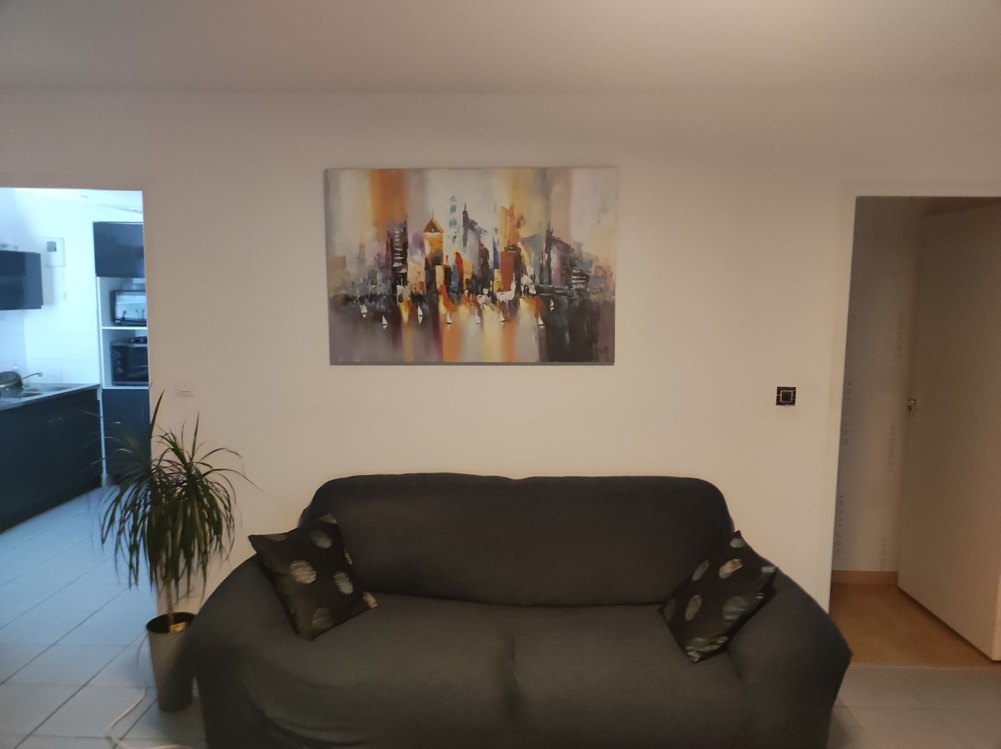 Customer photo review of Bleu Classy - Housse de Canapé Extensible