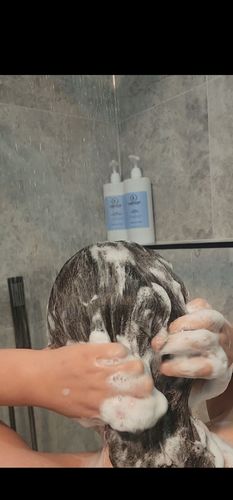 Customer photo review of Volume Shampoo + Conditioner