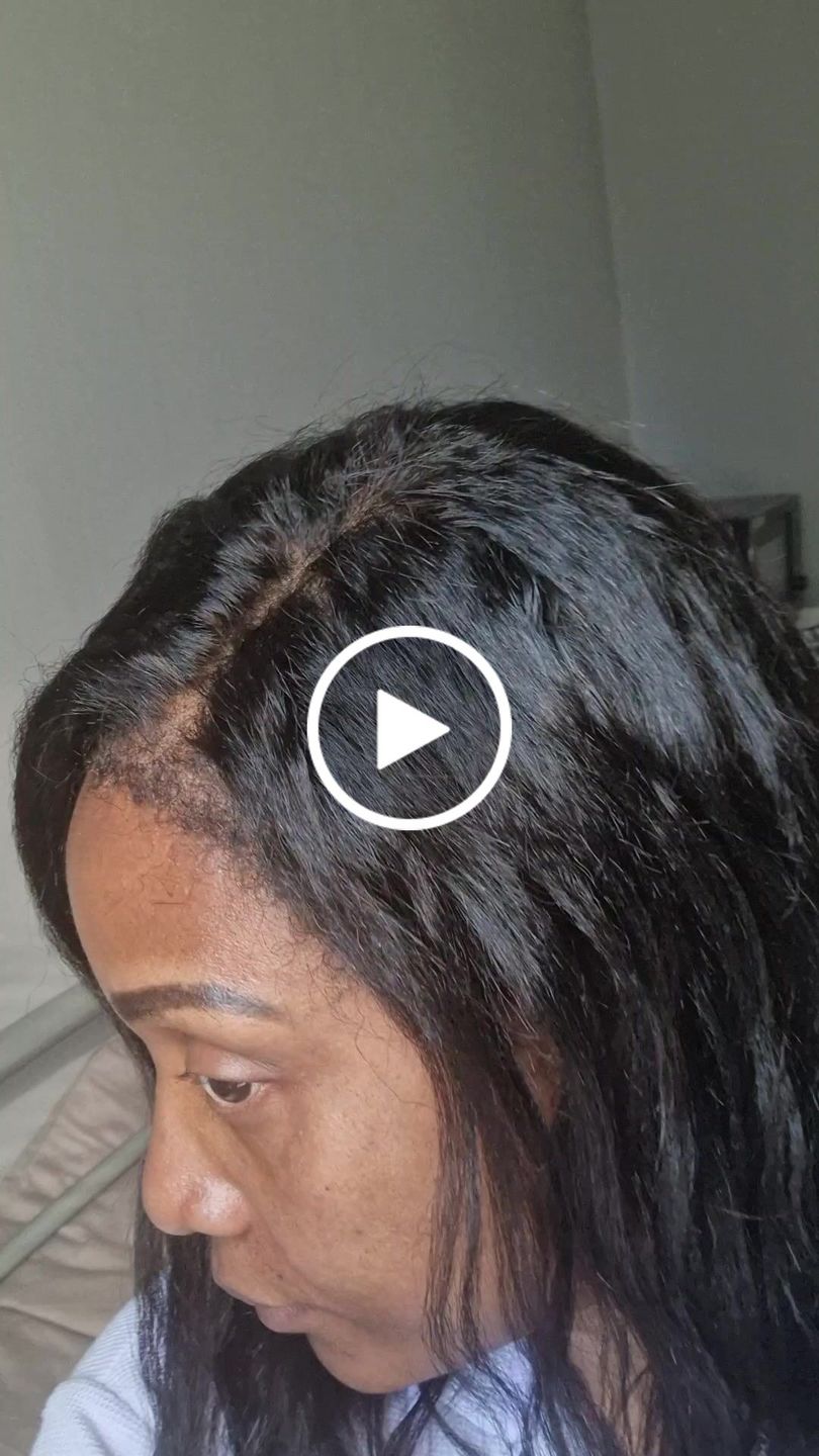 Customer video review of 4C Edges | Luvwin 180% Density Deep Side Parted Undetectable Lace Glueless Kinky Straight Bob Wig